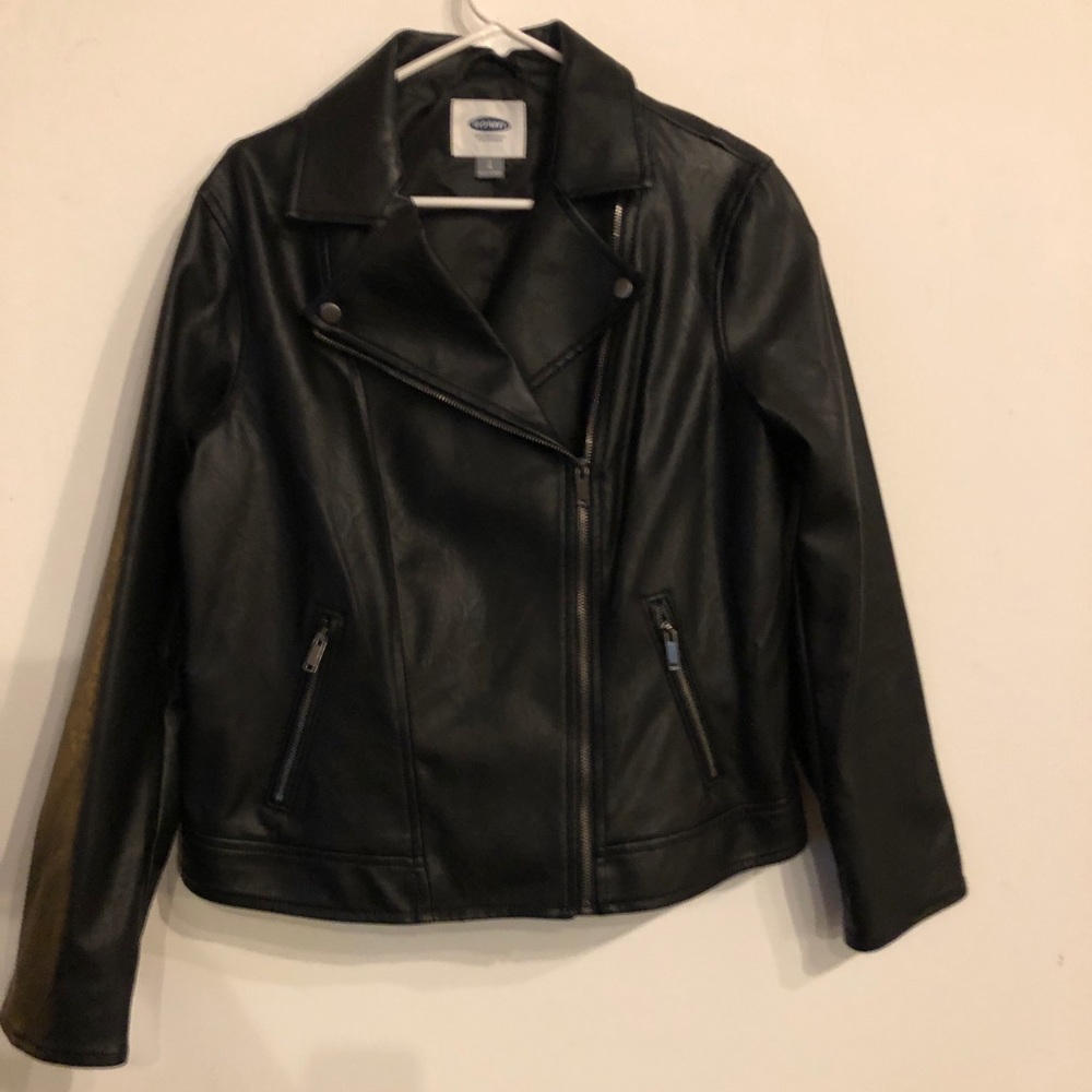 Old Navy Women’s Pleather Moto Jacket Large